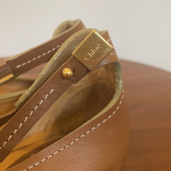 Chloe ballerinas leather with ankle strap. Iconic Parisian style - Picture 3 of 4